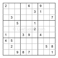 Play hard daily sudoku number 1245845