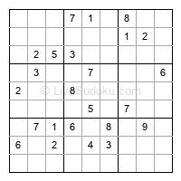 Play hard daily sudoku number 1248671