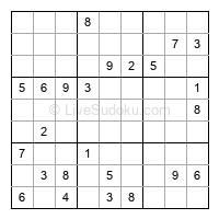 Play hard daily sudoku number 1260299