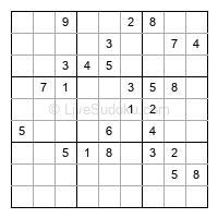 Play hard daily sudoku number 1291982
