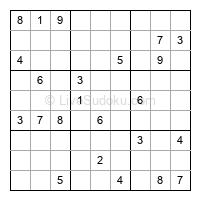 Play hard daily sudoku number 1299847