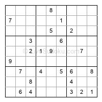 Play hard daily sudoku number 1308734