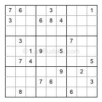 Play hard daily sudoku number 1322205