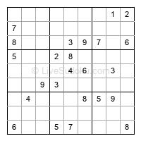 Play hard daily sudoku number 1343504