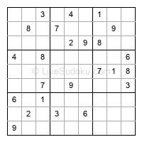 Play hard daily sudoku number 1345631
