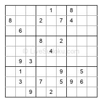 Play hard daily sudoku number 1352874