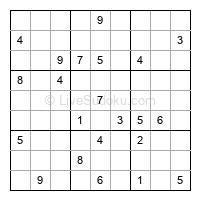 Play hard daily sudoku number 1359424