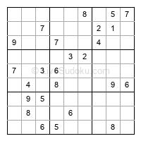 Play hard daily sudoku number 1361370