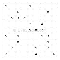 Play hard daily sudoku number 1395399