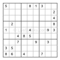 Play hard daily sudoku number 1403357