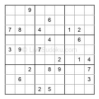 Play hard daily sudoku number 1419081
