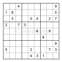 Play hard daily sudoku number 1430868
