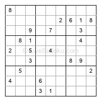 Play hard daily sudoku number 1458527