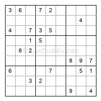 Play hard daily sudoku number 1458977