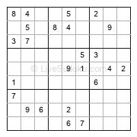 Play hard daily sudoku number 1490414