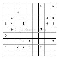 Play hard daily sudoku number 1493662