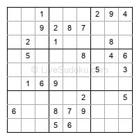 Play medium daily sudoku number 501807