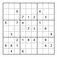 Play medium daily sudoku number 548774