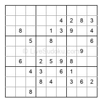 Play medium daily sudoku number 695721