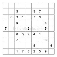 Play medium daily sudoku number 706727