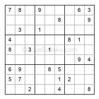 Play medium daily sudoku number 712408