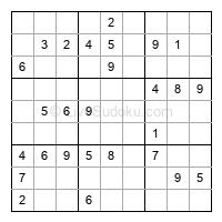 Play medium daily sudoku number 777231