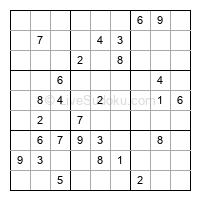 Play medium daily sudoku number 777870