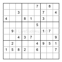 Play medium daily sudoku number 895187