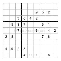 Play medium daily sudoku number 987142